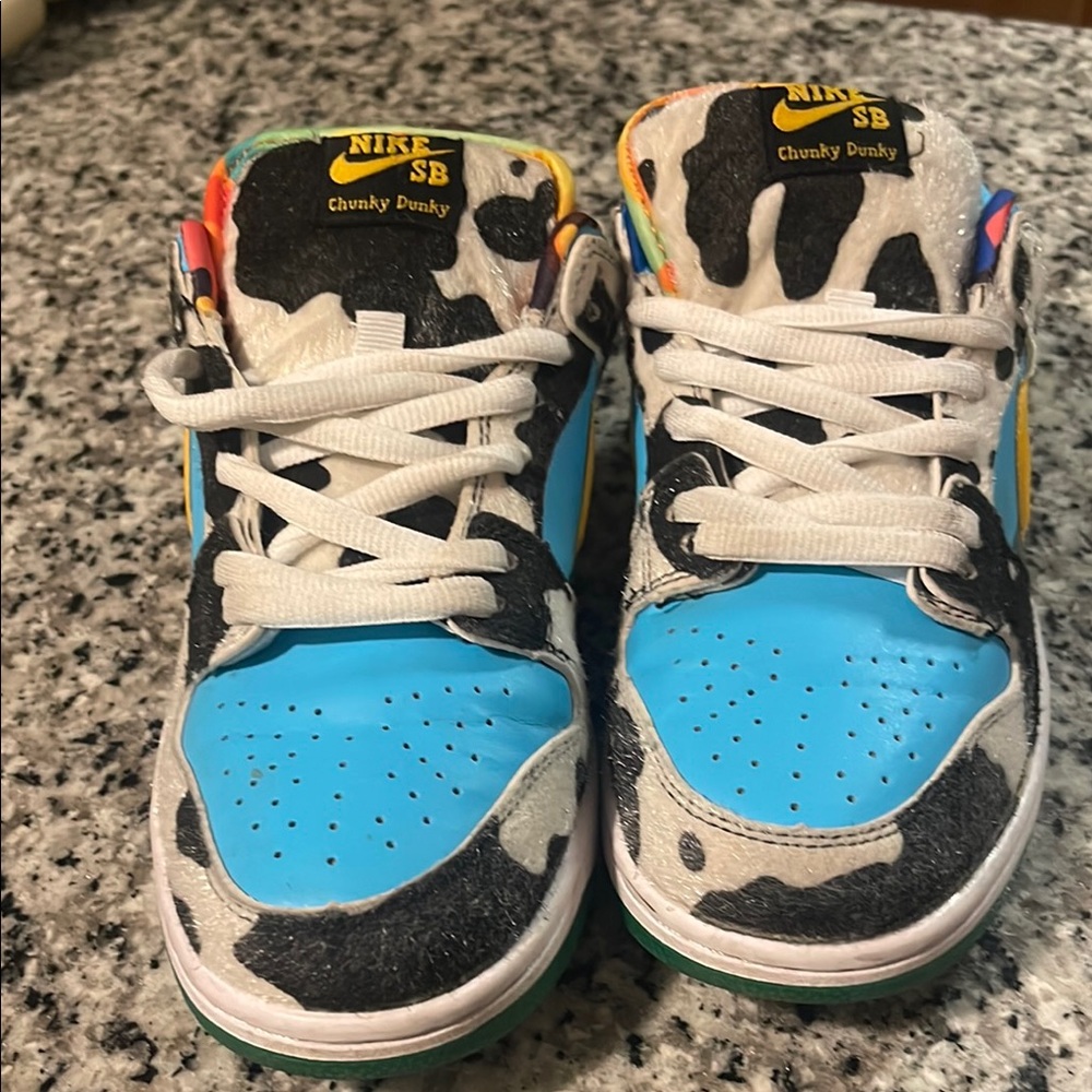 Nike Blue and Black Sneakers with Textured Design